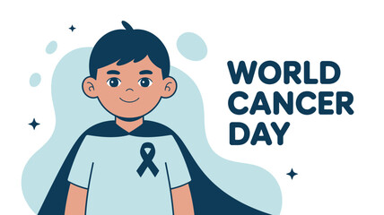 Celebrating world cancer day with hope Vector