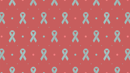 Pattern of light blue ribbons on red background Vector