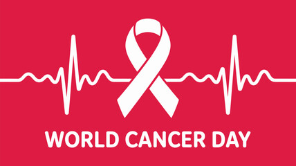 World cancer day awareness Vector