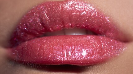 Obraz premium sexy woman's lips with gloss