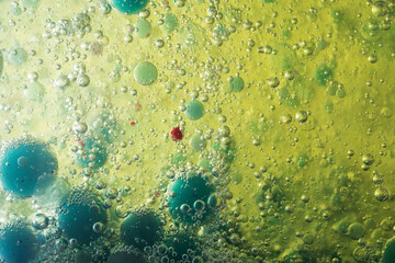 Abstract bubbles in vibrant colors