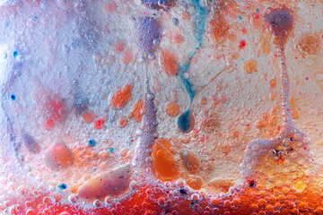 Colorful abstract bubbles in artistic composition