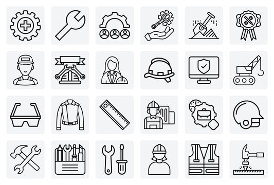 Diverse Workforce And Labor Day Celebration &ndash; Construction Workers And House Maids Representing A Broad Labor Community