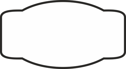 Label border frame minimalist design