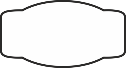 Label border frame minimalist design