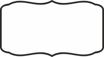 Label border frame minimalist design