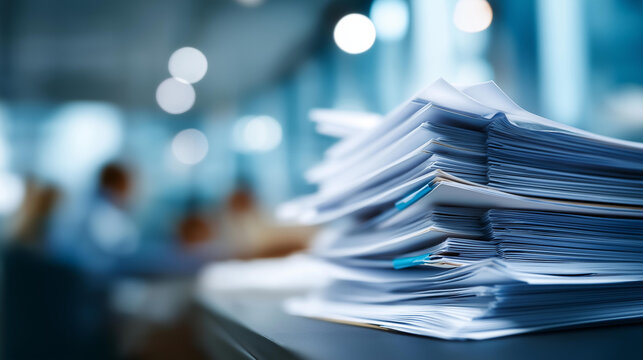 Stack policy manuals documents with visible headings bullet points representing organized comprehensive business procedures guidelines regulatory standards