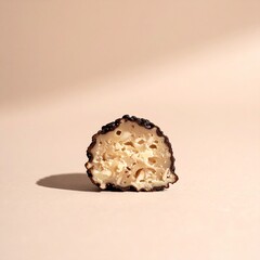 A Cut Piece of Epoxy Resin with a Porous Texture