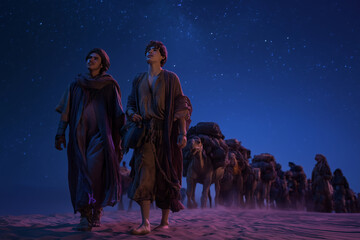 Joseph&rsquo;s Brothers Traveling to Egypt