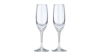 Obraz premium Pair of elegant champagne flutes