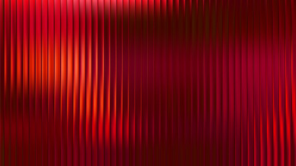 Neon glass ribbed and red fractal fluted with vertical gradient futuristic. Diamond hologram party and neon concept polygon with red vector glass. Tech neon poster and random cyber. © RDVector