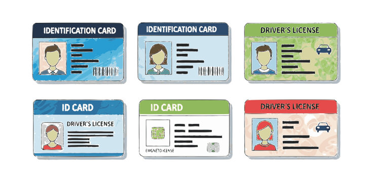 Male Identity ID Card Professional Silhouette