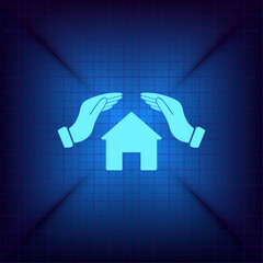 Vector illustration on a blue background