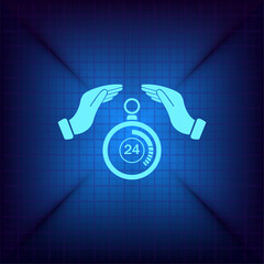 Vector illustration on a blue background