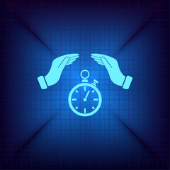 Vector illustration on a blue background