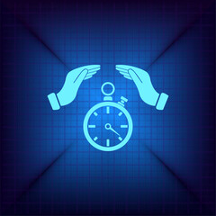 Vector illustration on a blue background