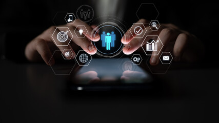 Business teamwork system showing digital communication and performance tracking. Teamwork improves collaboration, drives success, teamwork enhances planning, and teamwork supports productivity. Latch