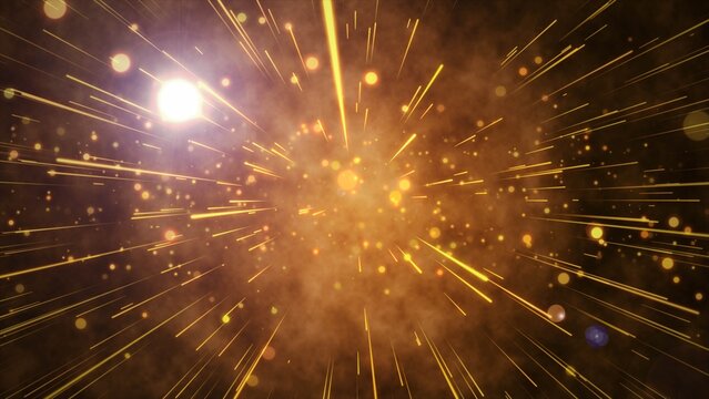 A simulation of space stars in movable condition.;