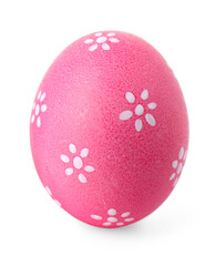 One painted Easter egg isolated on white