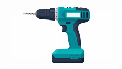 Power Tools Vector Illustration on White