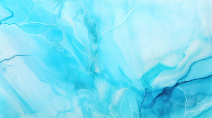 Obraz premium Stunning aqua onyx marble design featuring swirling patterns in shades of blue and white, evoking sense of tranquility and elegance