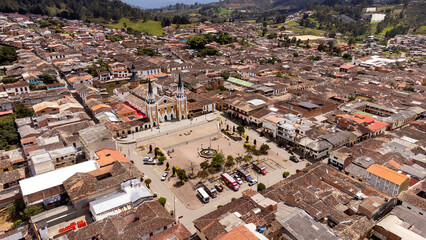 Abejorral, Antioquia, Colombia. October 15, 2025. Municipality surrounded by mountains, with 21,297 inhabitants.