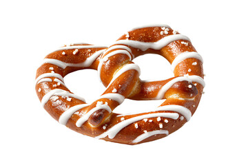 Salted Pretzel with White Icing Drizzle