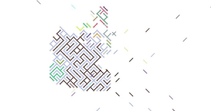 Creative Diagonal Motion Forming and Dissolving Canada Country Map