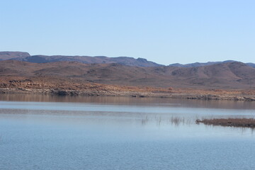 El Mansour Eddahbi Lake in Ouarzazate, Morocco