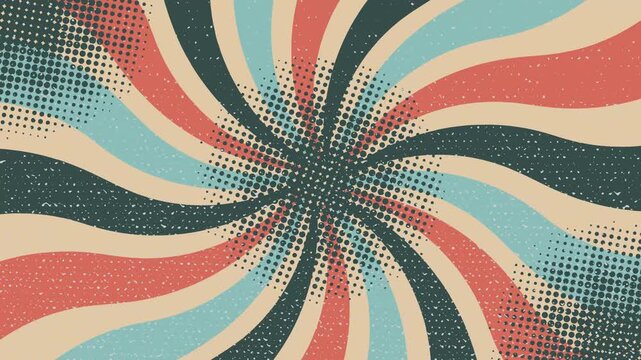 Grunge Circus Poster Vintage Background Looping Video Animation