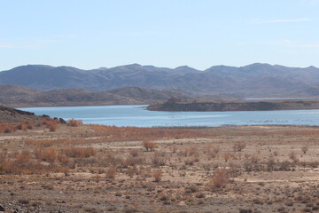 El Mansour Eddahbi Lake in Ouarzazate, Morocco