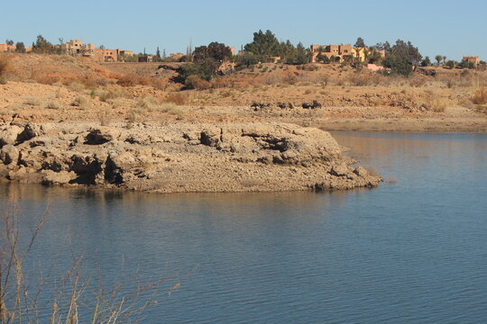 El Mansour Eddahbi Lake in Ouarzazate, Morocco