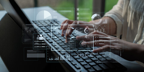 A comprehensive business intelligence dashboard for data analysis. The interface displays global metrics, team performance charts, and financial reports for strategic planning. Fermion