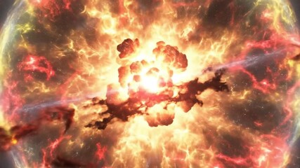 Cosmic Inferno - A Visual Journey Through a Stellar Explosion.