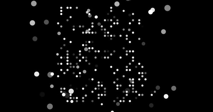 Transition Effect Graphics Showing Falling Dots for Egypt Map
