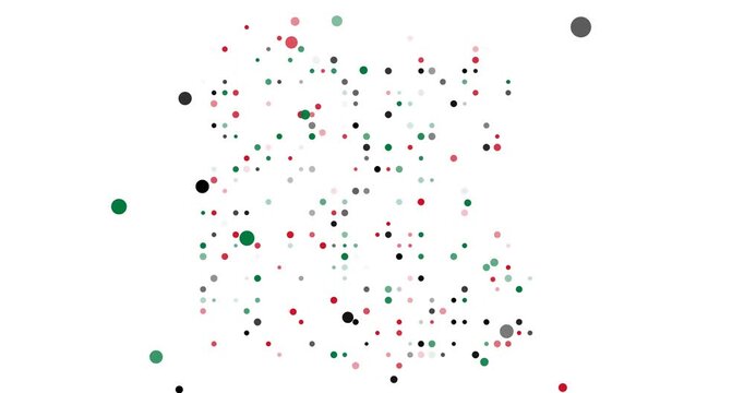 Global Communication Video Featuring Falling Dots for Egypt Outline