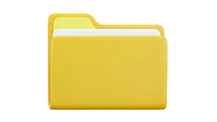 Yellow File Folder Icon