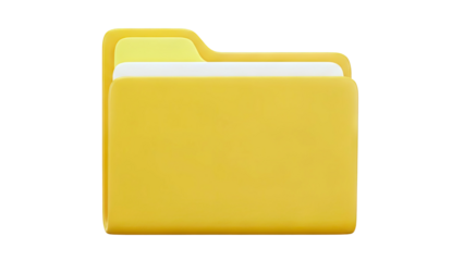 Yellow File Folder Icon