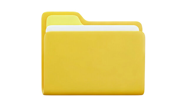 Yellow File Folder Icon