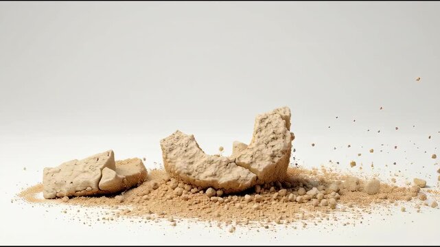 Sand Letter U Typography Animation