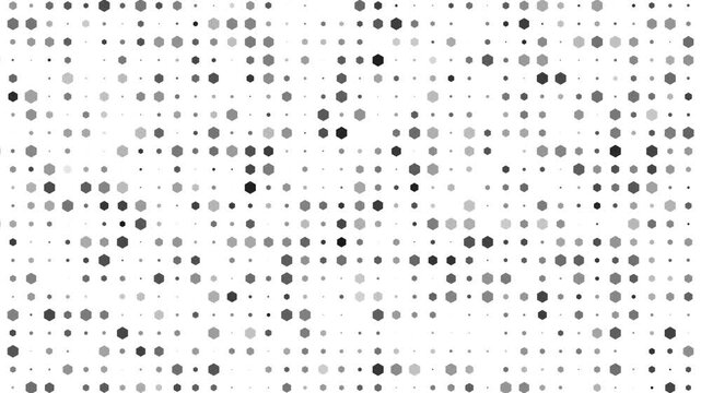 Clean **White Hexagon Grid** Abstract Technology Background for **Corporate Business** Loop 4K