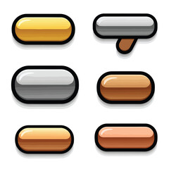 Collection of Various Colored Buttons.