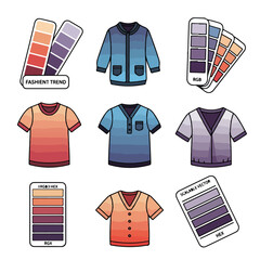Collection of Various Shirt Designs and Colors.