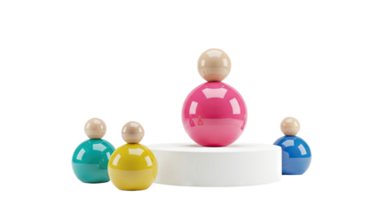 Abstract Figures on Pedestal