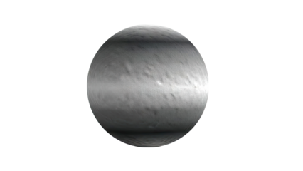 Close-up of a textured sphere with realistic lighting