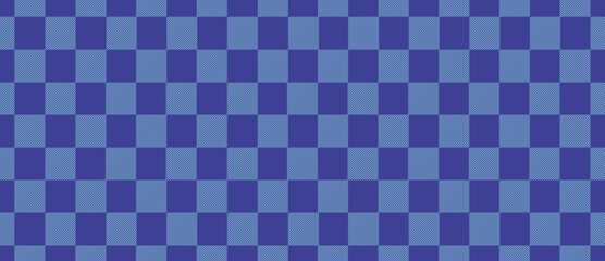 Navy and Royal Blue Checkerboard Seamless Vector Pattern: Retro Y2K Geometric Square Grid Background for Streetwear and Digital Design