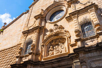 The ancient architecture of Barcelona, Spain,