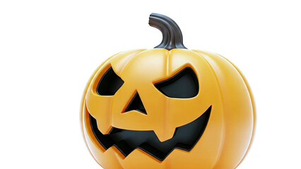 3D Rendered Halloween Jack-o'-lantern