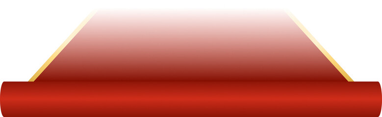 Obraz premium Red carpet with gold trim