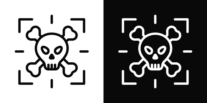 Sabotage Icon White And Black Background Style